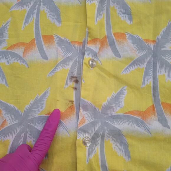 Vintage Tropicana Palm AOP Button Shirt Small 20x28 Baggy - Picture 4 of 11